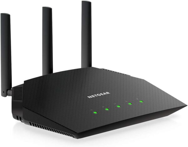 NETGEAR 4-Stream WiFi 6 Router (R6700AX) – Security Features, AX1800 Wireless Speed (Up to 1.8 Gbps), Covers up to 1,500 sq. ft., 20 devices